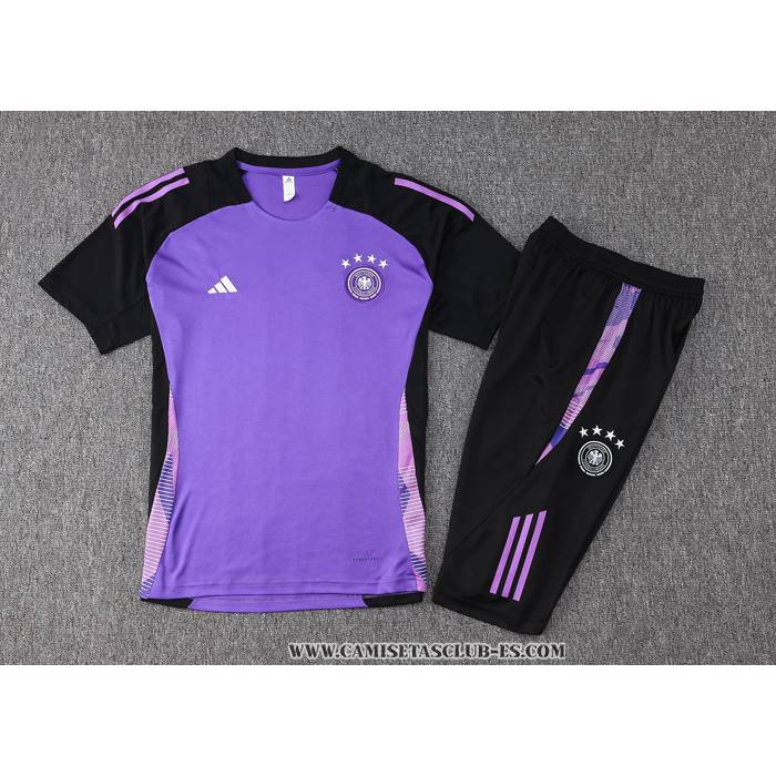 Chandal del Alemania 24-25 Manga Corta Purpura - Pantalon Corto
